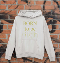 Load image into Gallery viewer, Born To be Rich Unisex Hoodie for Men/Women-S(40 Inches)-Grey Melange-Ektarfa.online
