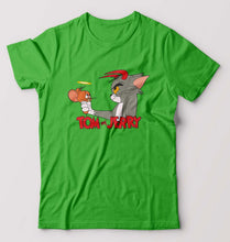 Load image into Gallery viewer, Tom and Jerry T-Shirt for Men-S(38 Inches)-flag green-Ektarfa.online
