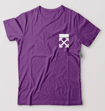 Load image into Gallery viewer, off White logo T-Shirt for Men-S(38 Inches)-Purple-Ektarfa.online
