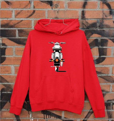 Royal Enfield - Bullet With Number Unisex Hoodie for Men/Women-S(40 Inches)-Red-Ektarfa.online