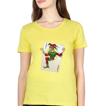 Load image into Gallery viewer, Joker T-Shirt for Women-XS(32 Inches)-Mustard Yellow-Ektarfa.online
