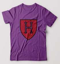 Load image into Gallery viewer, Harvard T-Shirt for Men-S(38 Inches)-Purple-Ektarfa.online
