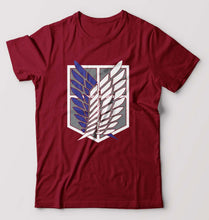 Load image into Gallery viewer, Attack on Titan T-Shirt for Men-Maroon-Ektarfa.online
