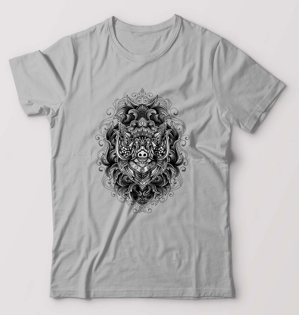 Monster T-Shirt for Men-S(38 Inches)-Grey Melange-Ektarfa.online