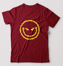 Load image into Gallery viewer, Evil Smile Emoji T-Shirt for Men-Maroon-Ektarfa.online
