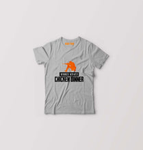 Load image into Gallery viewer, PUBG Winner Winner Chicken Dinner Kids T-Shirt for Boy/Girl-Grey-Ektarfa.online
