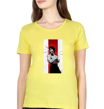 Load image into Gallery viewer, Bruce Lee T-Shirt for Women-XS(32 Inches)-Yellow-Ektarfa.online
