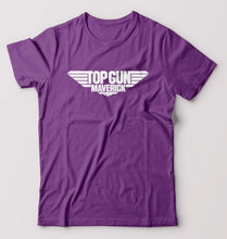 Load image into Gallery viewer, Top Gun T-Shirt for Men-S(38 Inches)-Purple-Ektarfa.online
