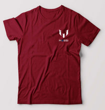 Load image into Gallery viewer, Messi New Logo T-Shirt for Men-S(38 Inches)-Maroon-Ektarfa.online
