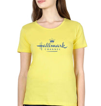 Load image into Gallery viewer, Hallmark T-Shirt for Women-XS(32 Inches)-Yellow-Ektarfa.online
