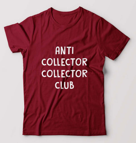 anti collector collector club T-Shirt for Men-Maroon-Ektarfa.online