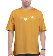 Load image into Gallery viewer, Badminton Oversized T-Shirt for Men-Golden Yellow-Ektarfa.online
