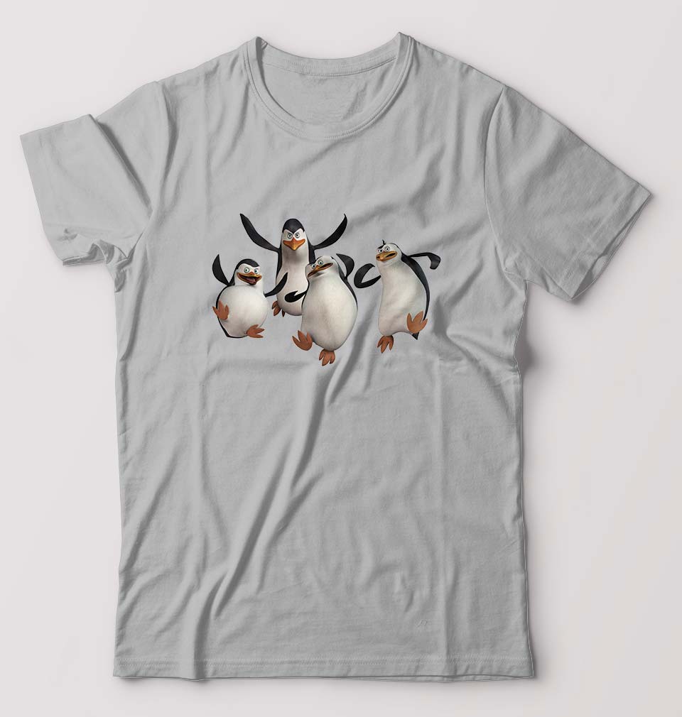 Penguins of Madagascar T-Shirt for Men-Grey Melange-Ektarfa.online