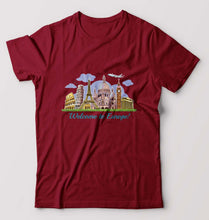 Load image into Gallery viewer, Welcome to Europe T-Shirt for Men-Maroon-Ektarfa.online
