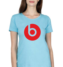 Load image into Gallery viewer, Beats T-Shirt for Women-XS(32 Inches)-Light Blue-Ektarfa.online
