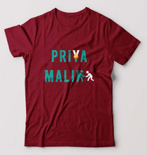 Load image into Gallery viewer, Priya Malik T-Shirt for Men-S(38 Inches)-Maroon-Ektarfa.online
