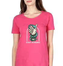 Load image into Gallery viewer, Stay Strong T-Shirt for Women-XS(32 Inches)-Pink-Ektarfa.online
