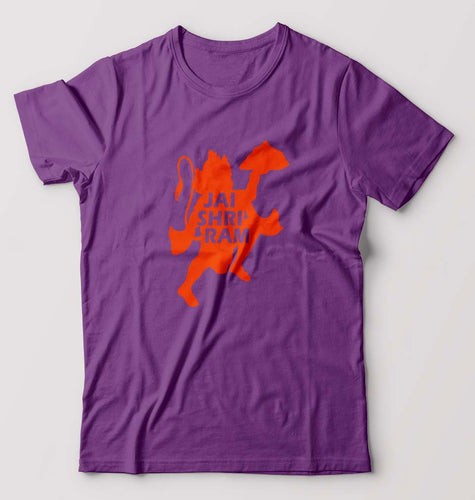 Hanuman Ji (God) T-Shirt for Men-Purple-Ektarfa.online