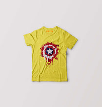 Load image into Gallery viewer, Captain America Shield Kids T-Shirt for Boy/Girl-Yellow-Ektarfa.online
