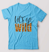 Load image into Gallery viewer, Lets Go Wild T-Shirt for Men-Light Blue-Ektarfa.online
