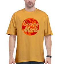 Load image into Gallery viewer, Occupy Mars Elon Musk Oversized T-Shirt for Men-Golden Yellow-Ektarfa.online
