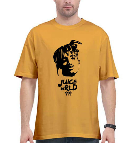 Juice WRLD Oversized T-Shirt for Men-Golden Yellow-Ektarfa.online