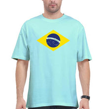 Load image into Gallery viewer, Brazil Oversized T-Shirt for Men-Mint-Ektarfa.online
