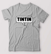 Load image into Gallery viewer, Tintin T-Shirt for Men-S(38 Inches)-Grey Melange-Ektarfa.online
