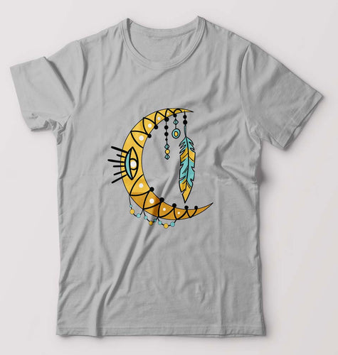 Dream Catcher Moon T-Shirt for Men-Grey Melange-Ektarfa.online