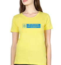 Load image into Gallery viewer, Bank of Maharashtra T-Shirt for Women-Yellow-Ektarfa.online
