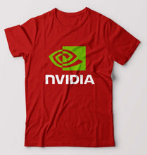Load image into Gallery viewer, Nvidia T-Shirt for Men-S(38 Inches)-Red-Ektarfa.online
