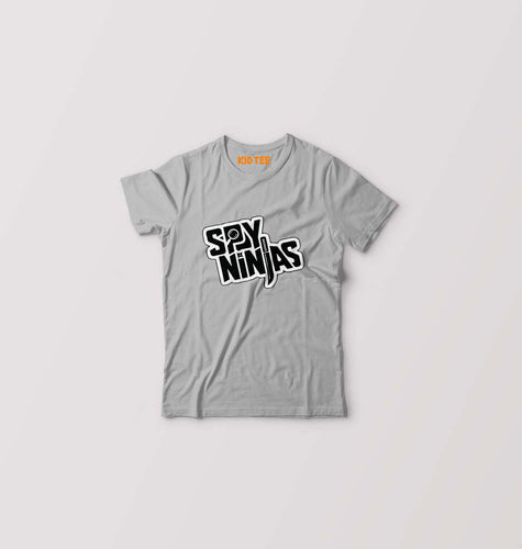 Spy Ninja Kids T-Shirt for Boy/Girl-Grey-Ektarfa.online