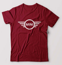 Load image into Gallery viewer, Mini Cooper T-Shirt for Men-S(38 Inches)-Maroon-Ektarfa.online
