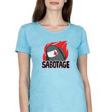Load image into Gallery viewer, Among Us T-Shirt for Women-XS(32 Inches)-Light Blue-Ektarfa.online
