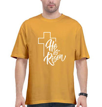 Load image into Gallery viewer, Christian Oversized T-Shirt for Men-Golden Yellow-Ektarfa.online
