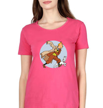 Load image into Gallery viewer, Tintin T-Shirt for Women-XS(32 Inches)-Pink-Ektarfa.online
