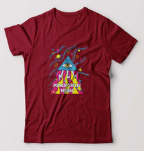 Load image into Gallery viewer, Psychedelic Music T-Shirt for Men-S(38 Inches)-Maroon-Ektarfa.online
