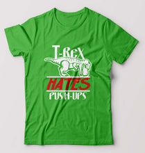 Load image into Gallery viewer, T-Rex Gym Funny T-Shirt for Men-flag green-Ektarfa.online
