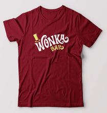 Load image into Gallery viewer, Wonka Bar T-Shirt for Men-S(38 Inches)-Maroon-Ektarfa.online

