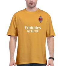 Load image into Gallery viewer, A.C. Milan 2021-22 Oversized T-Shirt for Men-Golden Yellow-Ektarfa.online
