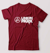 Load image into Gallery viewer, Linkin Park T-Shirt for Men-S(38 Inches)-Maroon-Ektarfa.online
