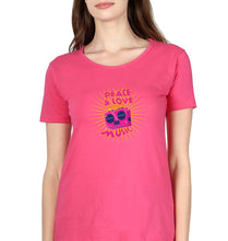 Load image into Gallery viewer, Psychedelic Music Peace Love T-Shirt for Women-XS(32 Inches)-Pink-Ektarfa.online
