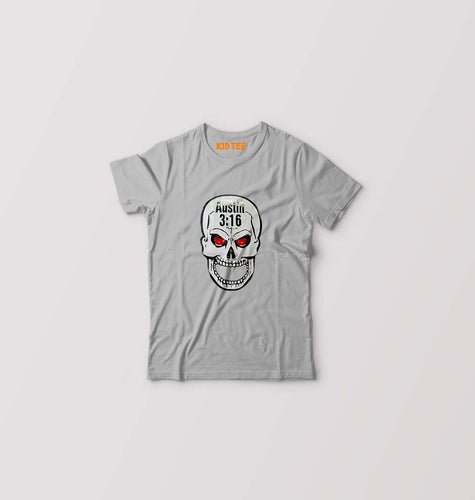 Stone Cold Steve Austin (WWE) Kids T-Shirt for Boy/Girl-Grey-Ektarfa.online