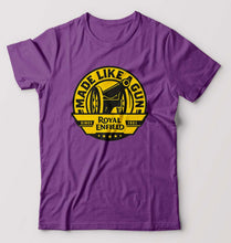 Load image into Gallery viewer, Royal Enfield T-Shirt for Men-S(38 Inches)-Purple-Ektarfa.online
