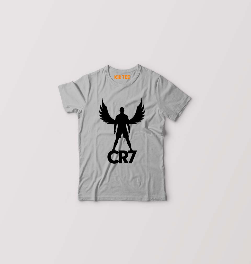 Cristiano Ronaldo CR7 Kids T-Shirt for Boy/Girl-0-1 Year(20 Inches)-Grey-Ektarfa.online