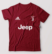Load image into Gallery viewer, Juventus F.C. 2021-22 T-Shirt for Men-S(38 Inches)-Maroon-Ektarfa.online
