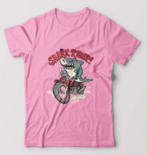 Load image into Gallery viewer, Shark Rider T-Shirt for Men-S(38 Inches)-Light Baby Pink-Ektarfa.online
