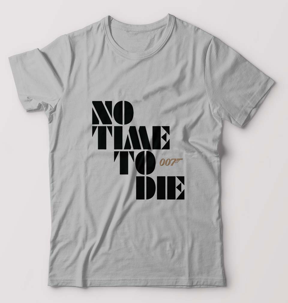 No Time To Die James Bond 007 T-Shirt for Men-Grey Melange-Ektarfa.online