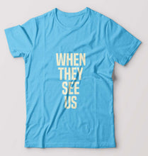 Load image into Gallery viewer, When They See Us T-Shirt for Men-Light Blue-Ektarfa.online
