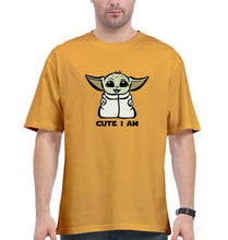 Load image into Gallery viewer, Yoda Star Wars Oversized T-Shirt for Men-Golden Yellow-Ektarfa.online
